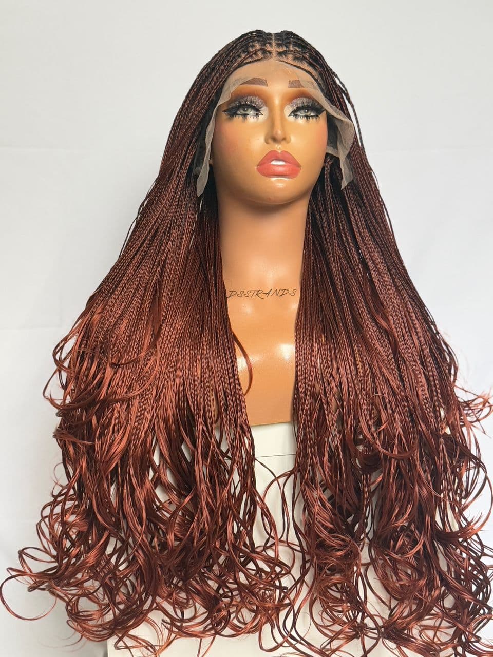 30" Island layered wig (reddish brown)